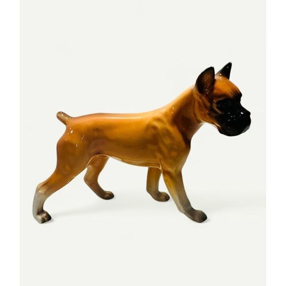 Vintage Rare Find Porcelain figurine  Boxer Dog Germany - Picture 2 of 7